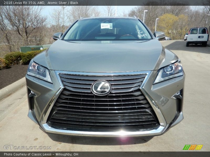 Atomic Silver / Black 2018 Lexus RX 350L AWD