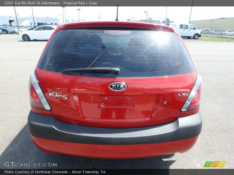 Tropical Red / Gray 2007 Kia Rio Rio5 SX Hatchback