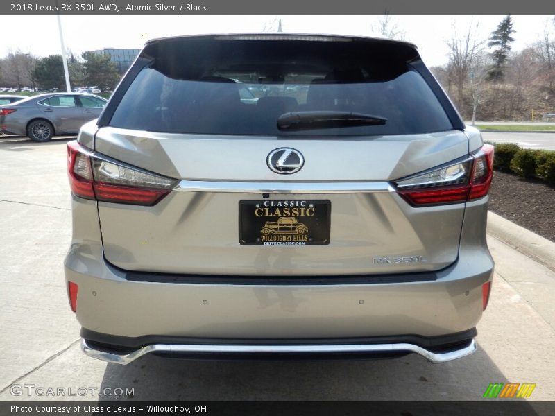 Atomic Silver / Black 2018 Lexus RX 350L AWD