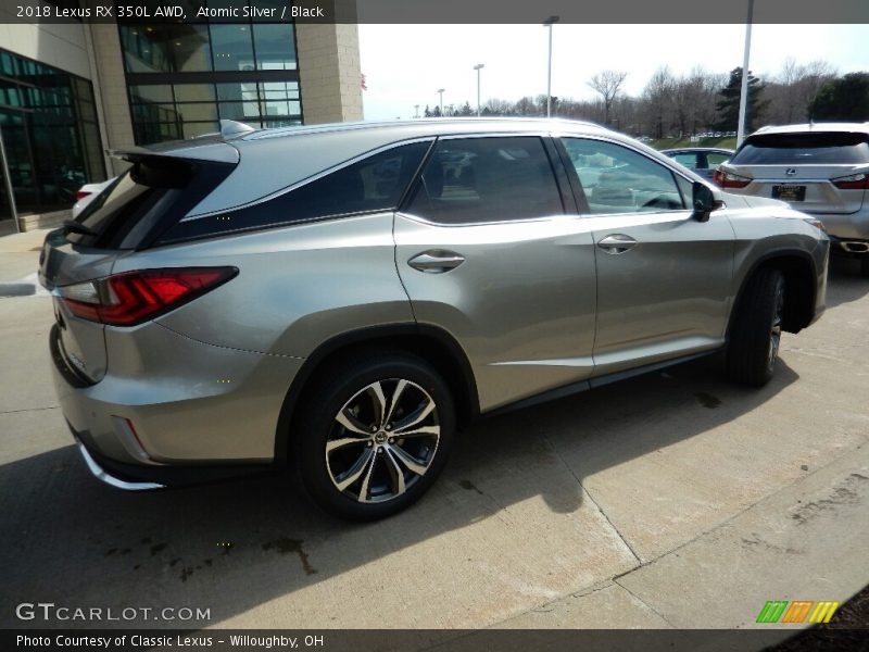 Atomic Silver / Black 2018 Lexus RX 350L AWD