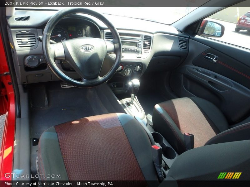 Tropical Red / Gray 2007 Kia Rio Rio5 SX Hatchback