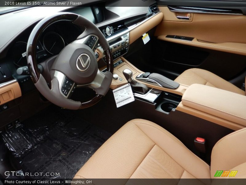 Atomic Silver / Flaxen 2018 Lexus ES 350