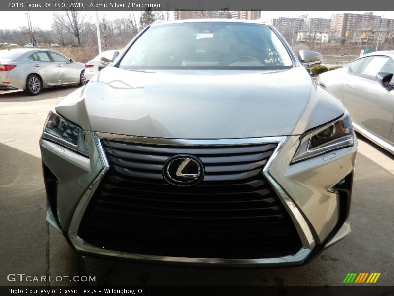 Atomic Silver / Parchment 2018 Lexus RX 350L AWD