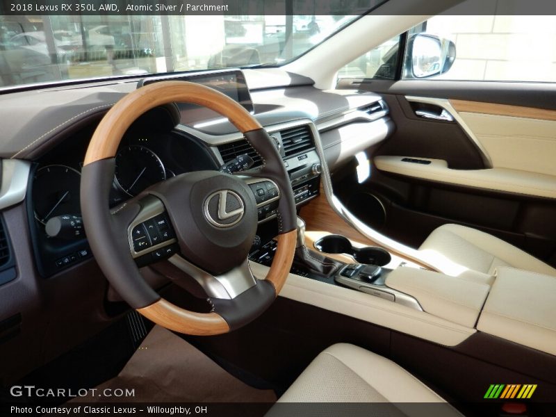 Atomic Silver / Parchment 2018 Lexus RX 350L AWD