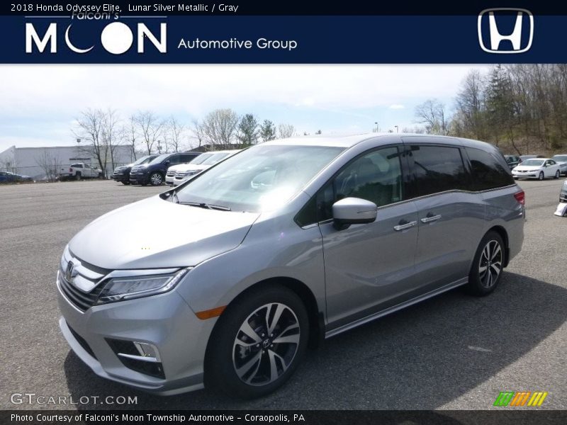 Lunar Silver Metallic / Gray 2018 Honda Odyssey Elite
