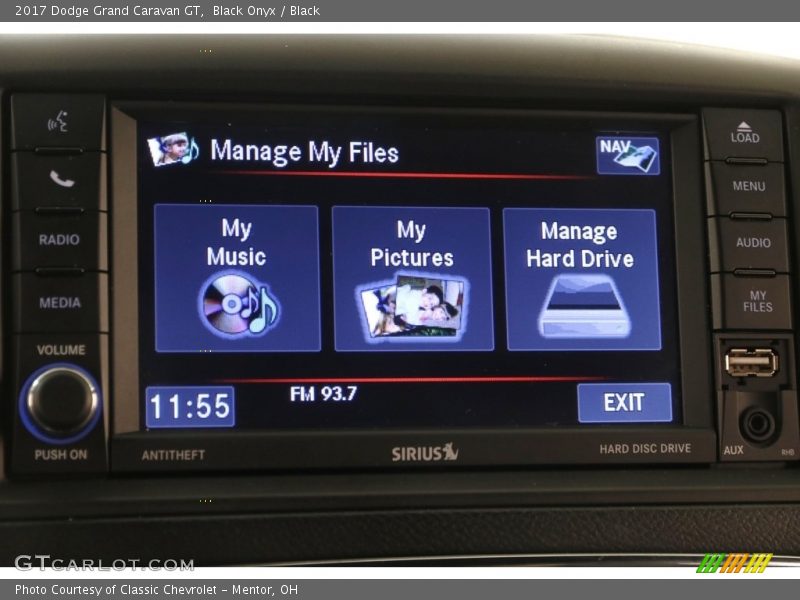 Black Onyx / Black 2017 Dodge Grand Caravan GT