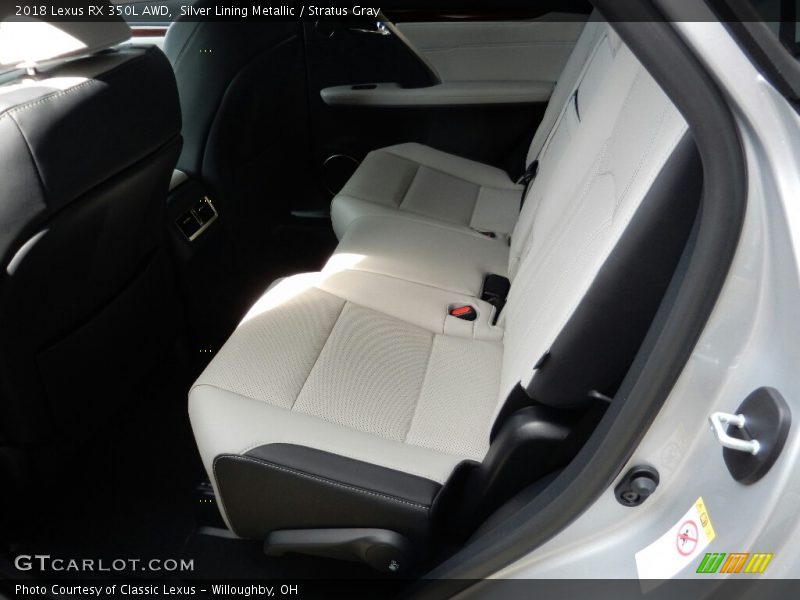 Silver Lining Metallic / Stratus Gray 2018 Lexus RX 350L AWD