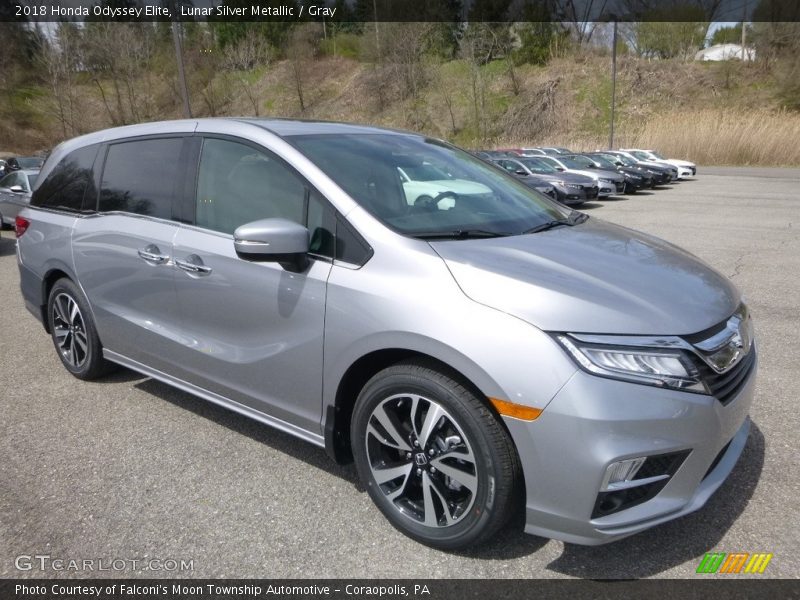Lunar Silver Metallic / Gray 2018 Honda Odyssey Elite