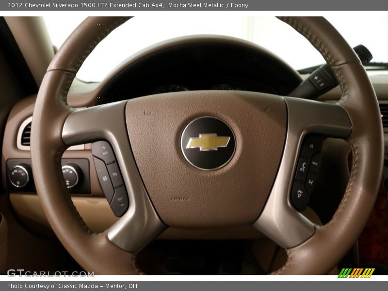 Mocha Steel Metallic / Ebony 2012 Chevrolet Silverado 1500 LTZ Extended Cab 4x4