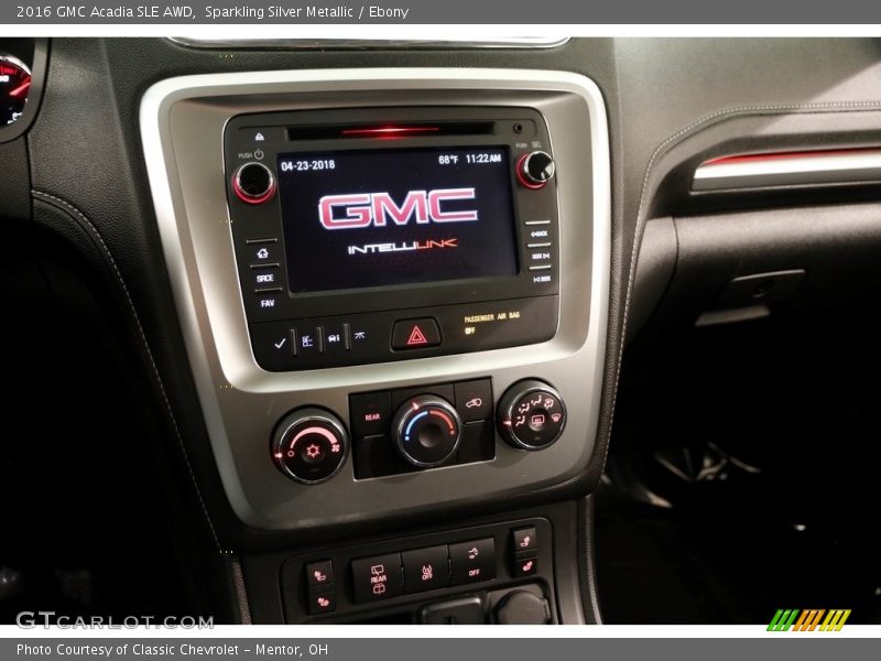Sparkling Silver Metallic / Ebony 2016 GMC Acadia SLE AWD