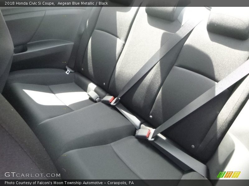 Aegean Blue Metallic / Black 2018 Honda Civic Si Coupe
