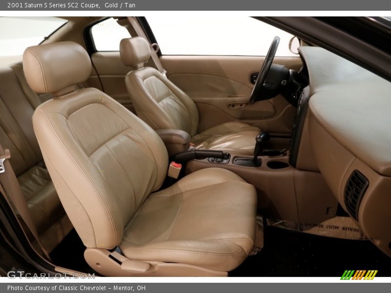 Gold / Tan 2001 Saturn S Series SC2 Coupe