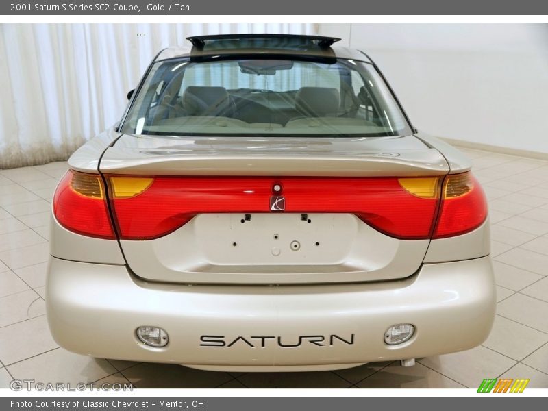 Gold / Tan 2001 Saturn S Series SC2 Coupe