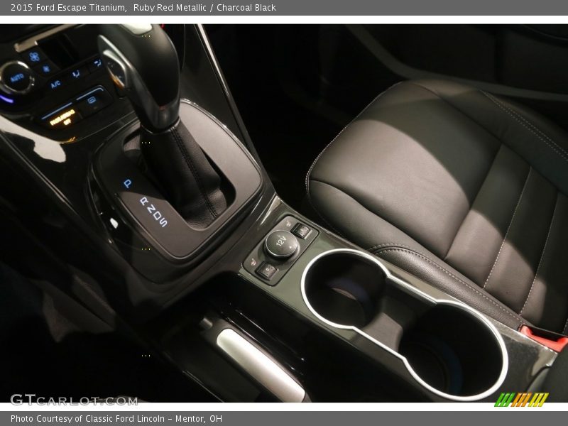 Ruby Red Metallic / Charcoal Black 2015 Ford Escape Titanium