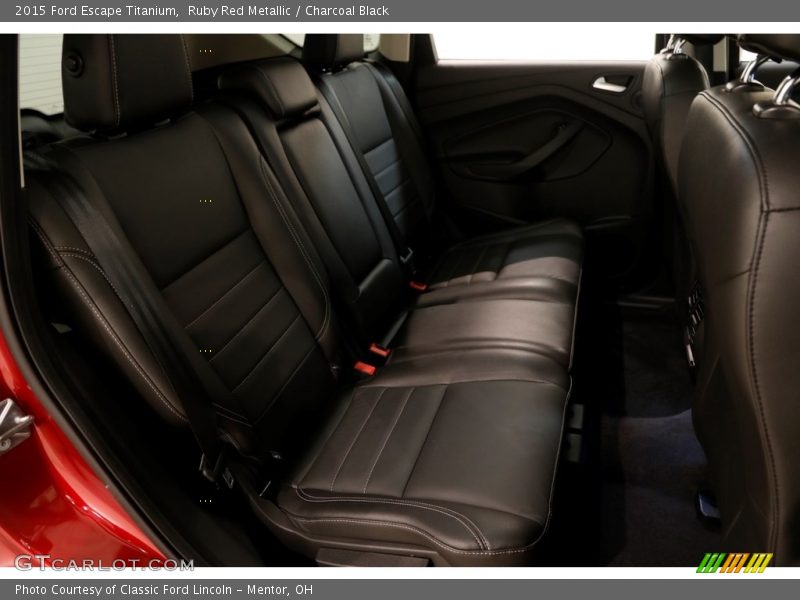 Ruby Red Metallic / Charcoal Black 2015 Ford Escape Titanium