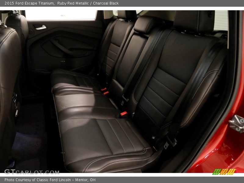 Ruby Red Metallic / Charcoal Black 2015 Ford Escape Titanium