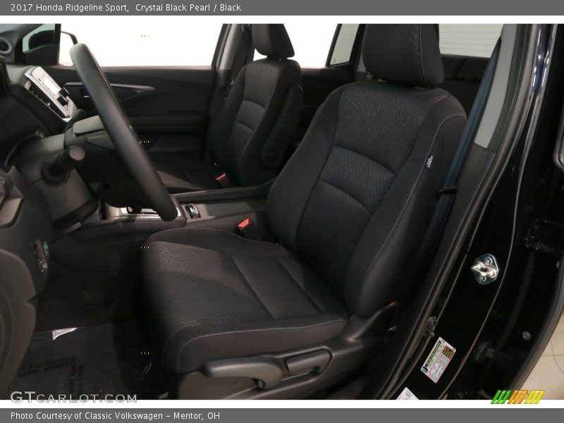 Crystal Black Pearl / Black 2017 Honda Ridgeline Sport