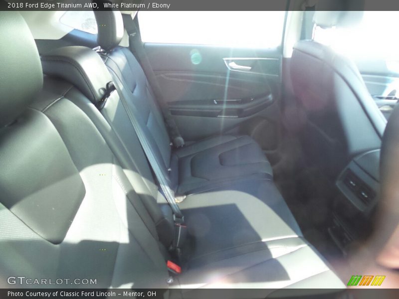 White Platinum / Ebony 2018 Ford Edge Titanium AWD