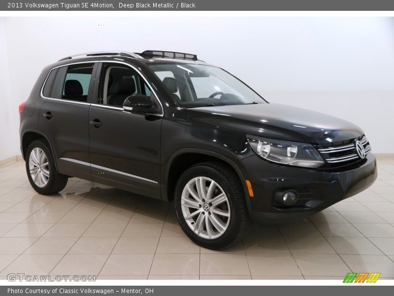 Deep Black Metallic / Black 2013 Volkswagen Tiguan SE 4Motion