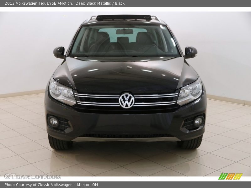 Deep Black Metallic / Black 2013 Volkswagen Tiguan SE 4Motion