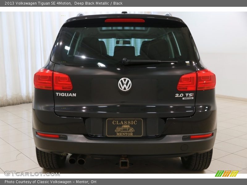 Deep Black Metallic / Black 2013 Volkswagen Tiguan SE 4Motion