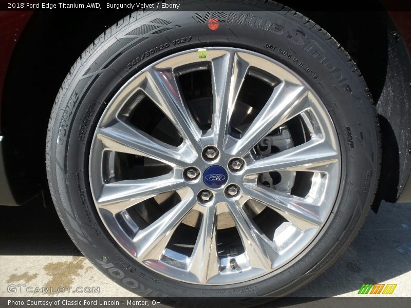 Burgundy Velvet / Ebony 2018 Ford Edge Titanium AWD