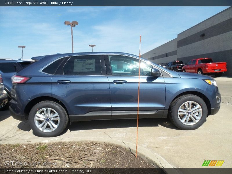 Blue / Ebony 2018 Ford Edge SEL AWD