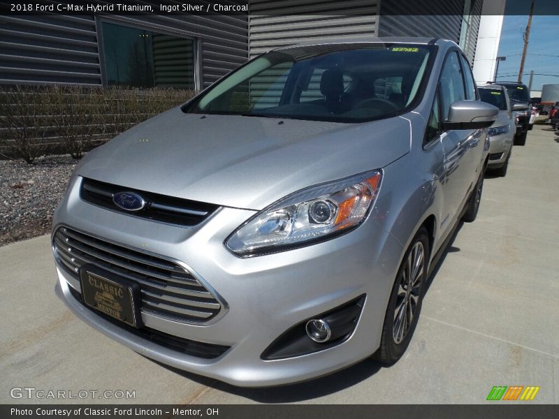 Ingot Silver / Charcoal 2018 Ford C-Max Hybrid Titanium