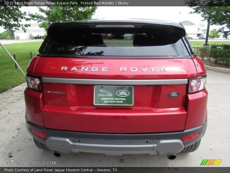 Firenze Red Metallic / Ebony 2013 Land Rover Range Rover Evoque Pure