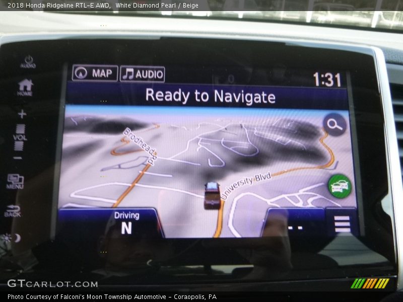 Navigation of 2018 Ridgeline RTL-E AWD