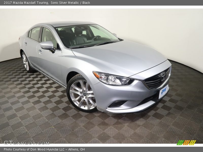 Sonic Silver Metallic / Black 2017 Mazda Mazda6 Touring