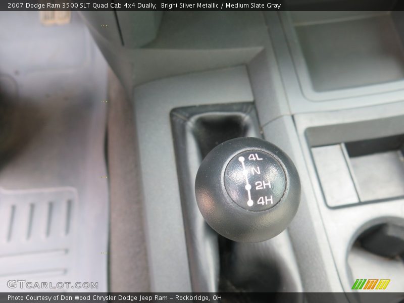 Bright Silver Metallic / Medium Slate Gray 2007 Dodge Ram 3500 SLT Quad Cab 4x4 Dually