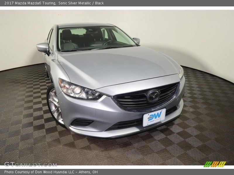 Sonic Silver Metallic / Black 2017 Mazda Mazda6 Touring