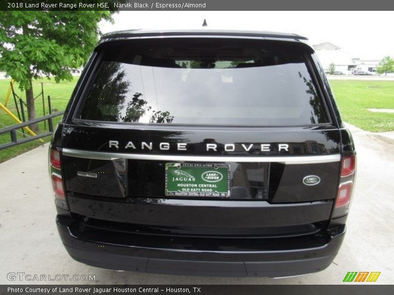 Narvik Black / Espresso/Almond 2018 Land Rover Range Rover HSE