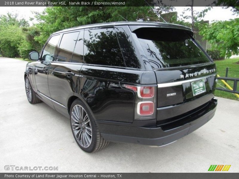 Narvik Black / Espresso/Almond 2018 Land Rover Range Rover HSE
