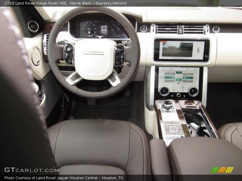 Narvik Black / Espresso/Almond 2018 Land Rover Range Rover HSE