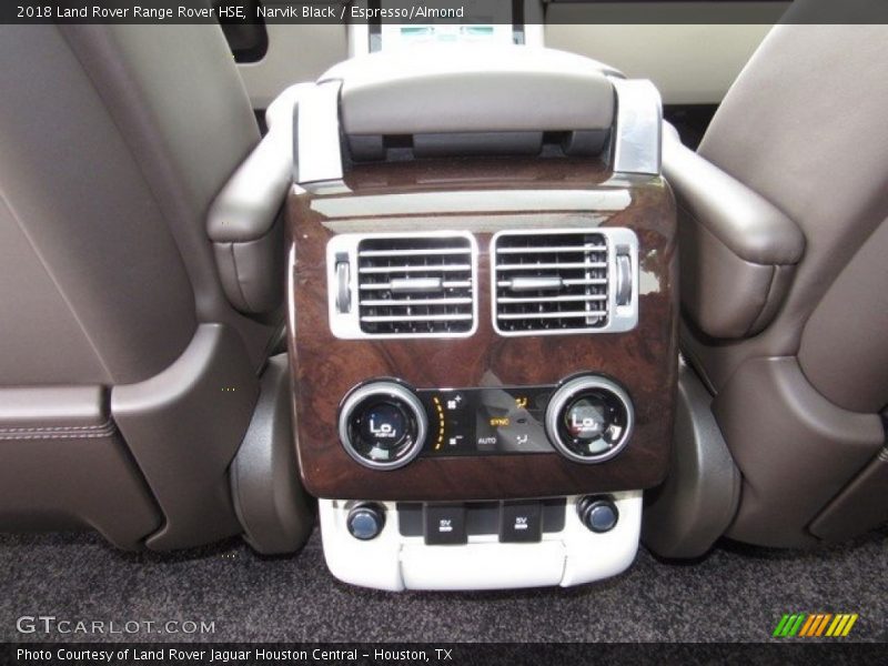 Narvik Black / Espresso/Almond 2018 Land Rover Range Rover HSE