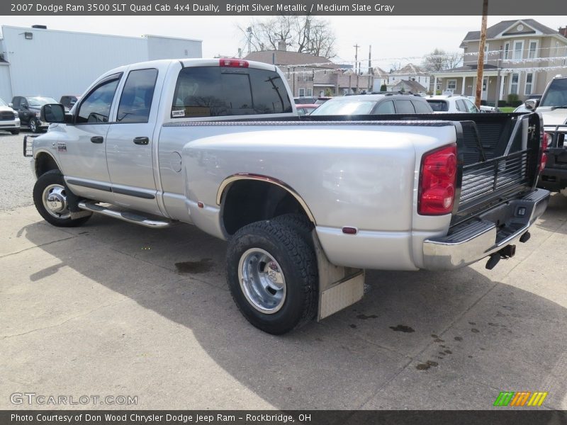 Bright Silver Metallic / Medium Slate Gray 2007 Dodge Ram 3500 SLT Quad Cab 4x4 Dually
