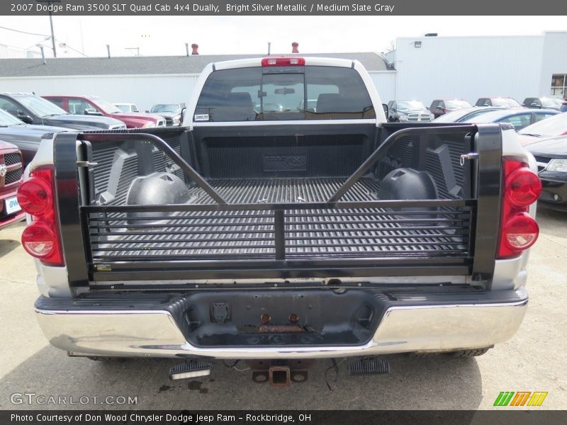 Bright Silver Metallic / Medium Slate Gray 2007 Dodge Ram 3500 SLT Quad Cab 4x4 Dually