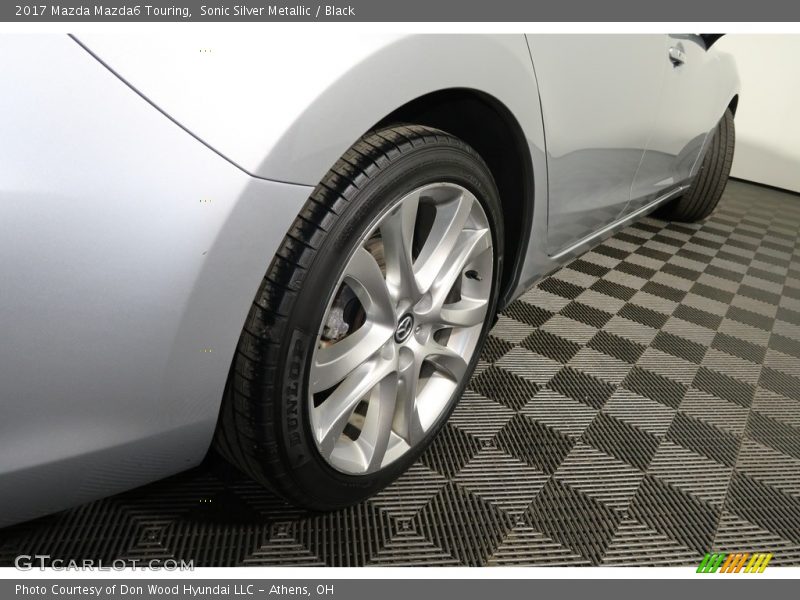 Sonic Silver Metallic / Black 2017 Mazda Mazda6 Touring
