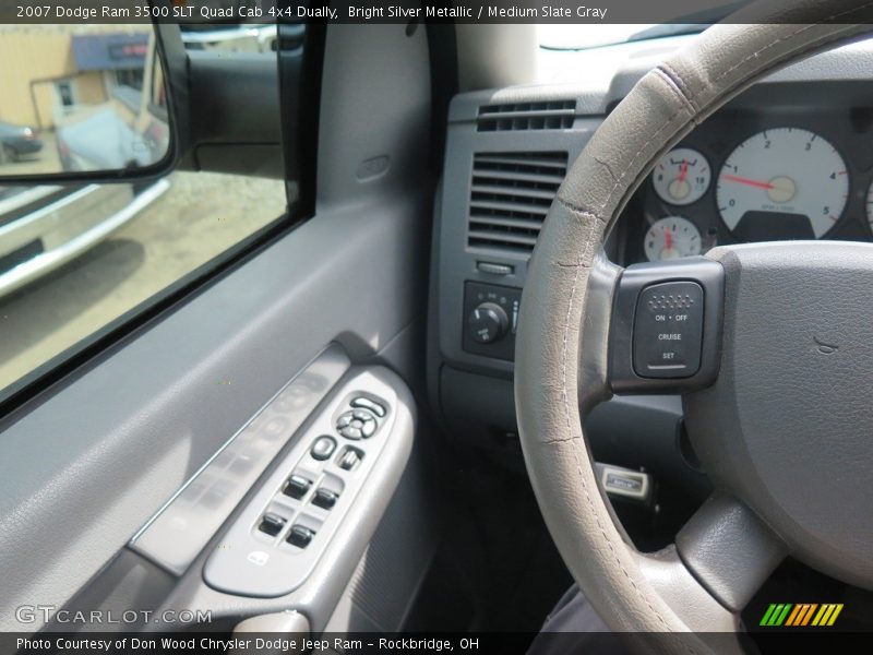 Bright Silver Metallic / Medium Slate Gray 2007 Dodge Ram 3500 SLT Quad Cab 4x4 Dually