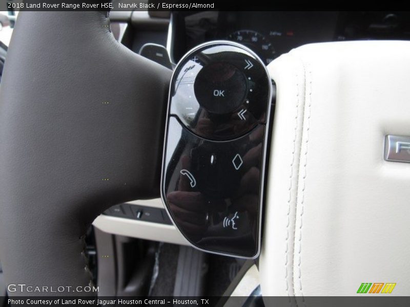 Narvik Black / Espresso/Almond 2018 Land Rover Range Rover HSE