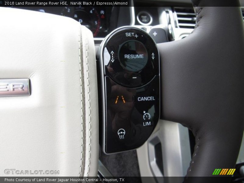 Narvik Black / Espresso/Almond 2018 Land Rover Range Rover HSE