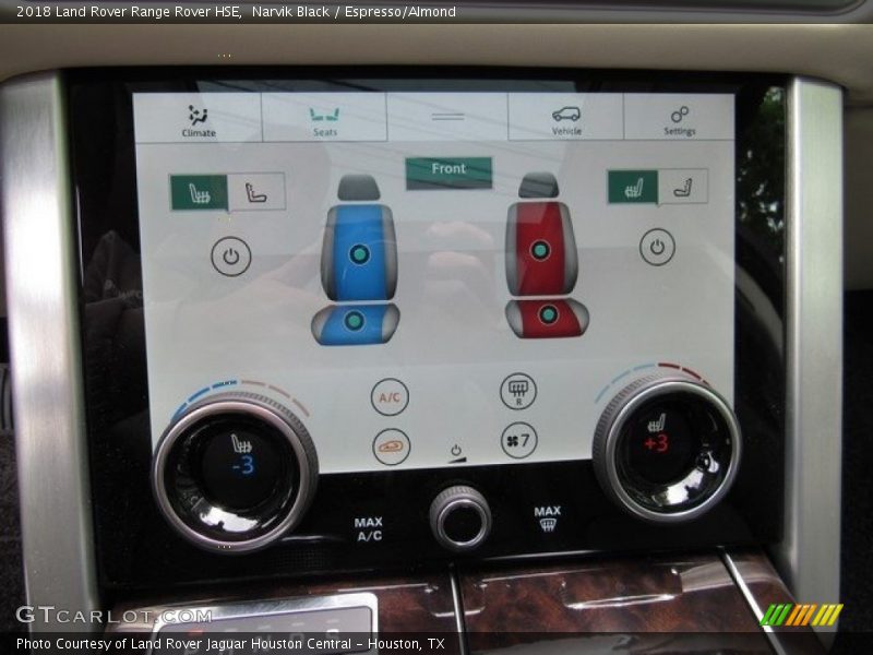 Narvik Black / Espresso/Almond 2018 Land Rover Range Rover HSE