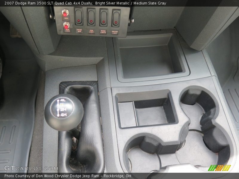 Bright Silver Metallic / Medium Slate Gray 2007 Dodge Ram 3500 SLT Quad Cab 4x4 Dually