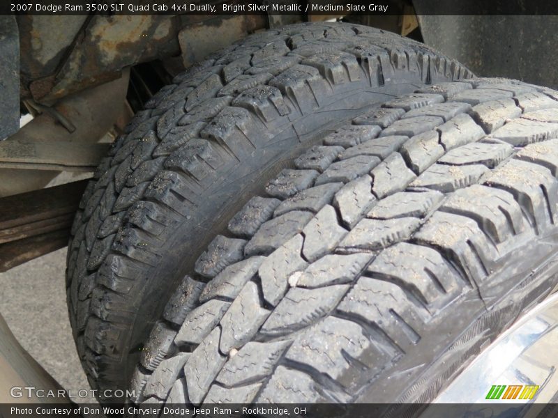 Bright Silver Metallic / Medium Slate Gray 2007 Dodge Ram 3500 SLT Quad Cab 4x4 Dually