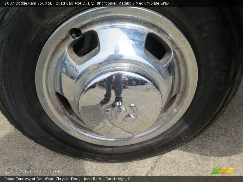 Bright Silver Metallic / Medium Slate Gray 2007 Dodge Ram 3500 SLT Quad Cab 4x4 Dually