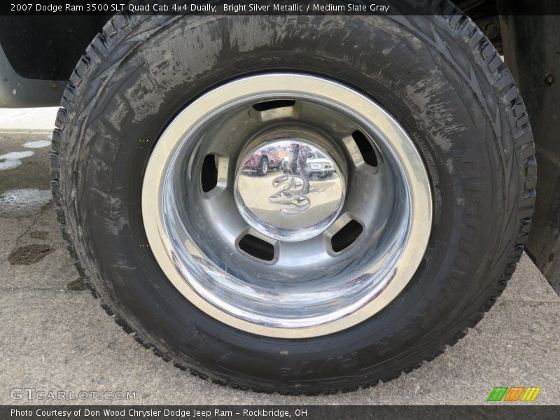 Bright Silver Metallic / Medium Slate Gray 2007 Dodge Ram 3500 SLT Quad Cab 4x4 Dually