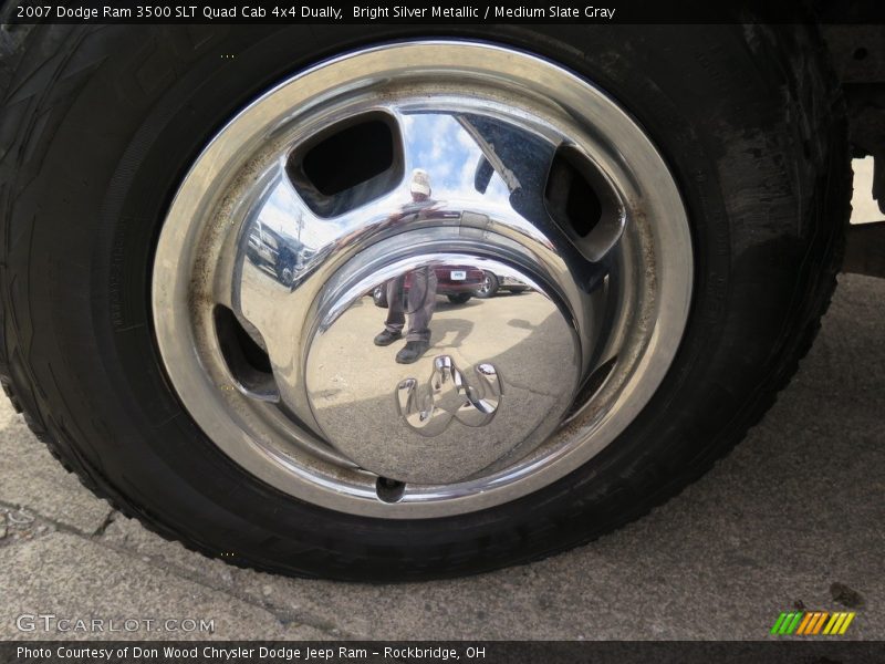 Bright Silver Metallic / Medium Slate Gray 2007 Dodge Ram 3500 SLT Quad Cab 4x4 Dually