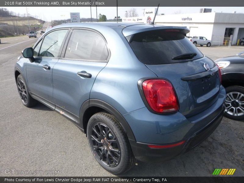 Blue Sky Metallic / Black 2018 Fiat 500X Trekking AWD
